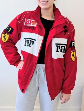Ferrari F1 Racer Jacket Men's Medium Or Oversized Women's Fit
